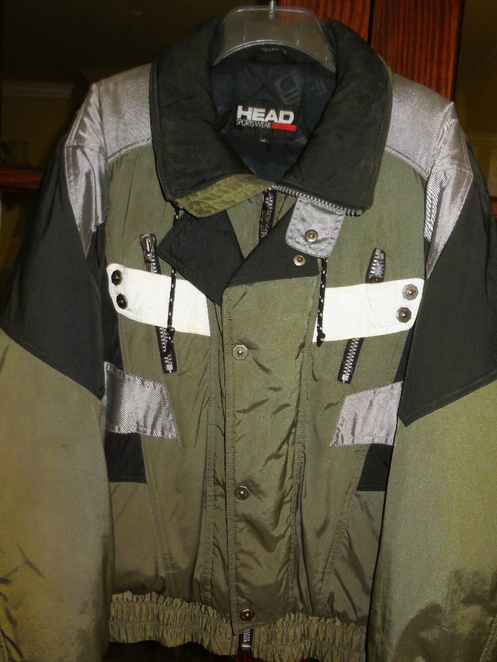 Head Puffer Style Ski Jacket Men's/ Unisex Size M